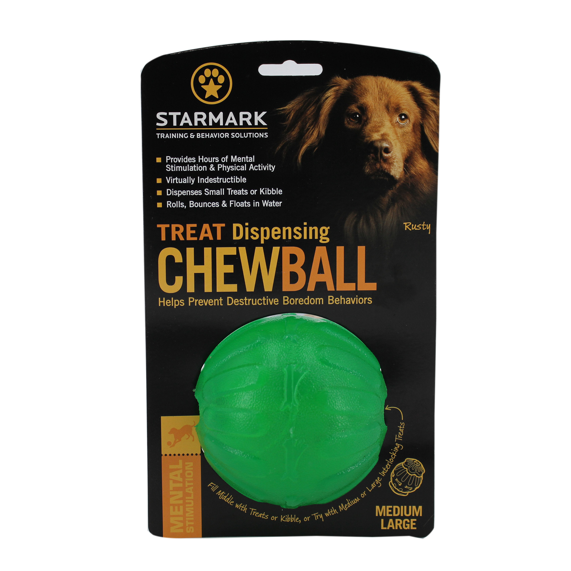 Chewball_SizeM-L_59837_01 Treat Dispensing Chew Ball (M/L)