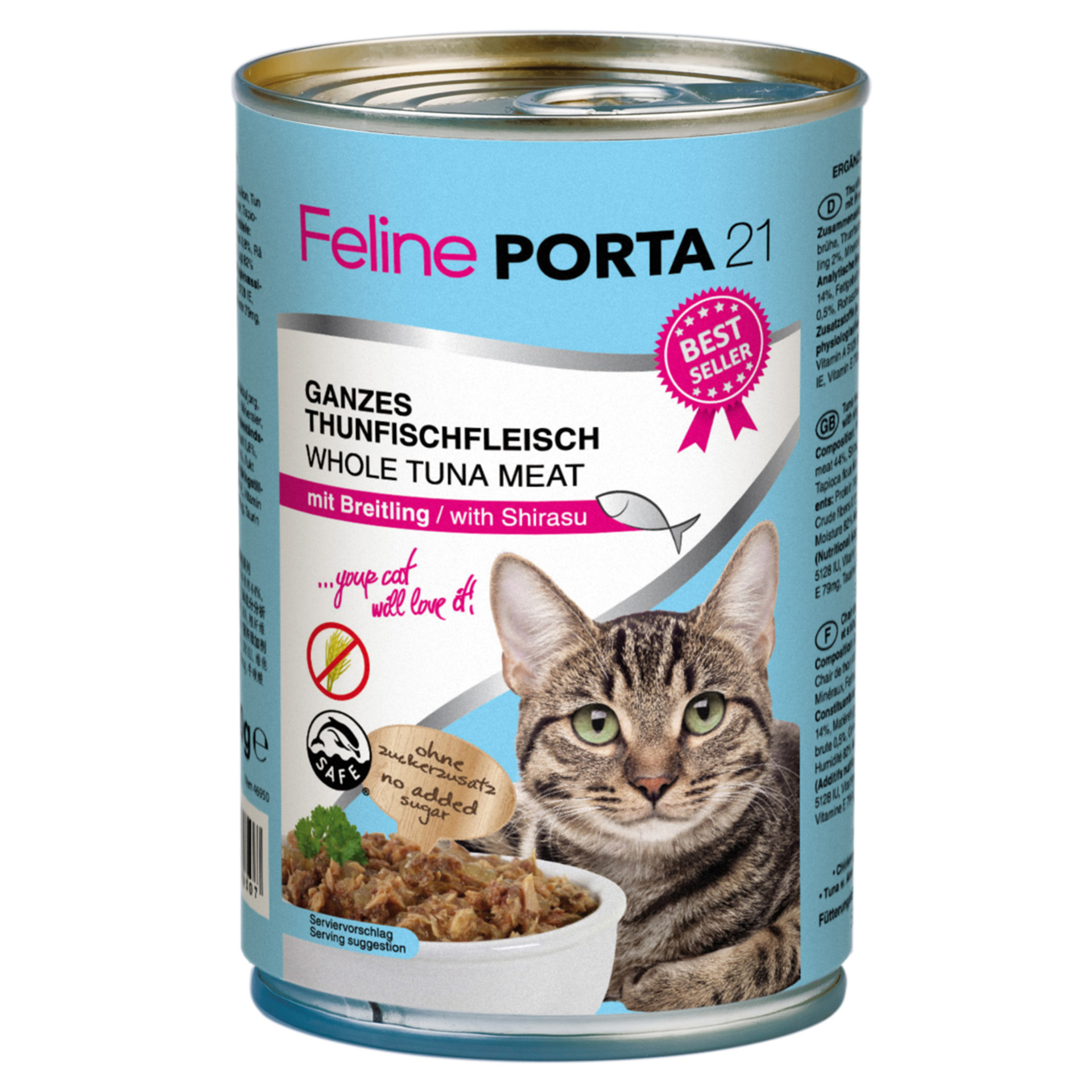 ThunfischmitBreitling_400g_46950_01 Feline PORTA21 Thunfisch Breitling 400g Dose