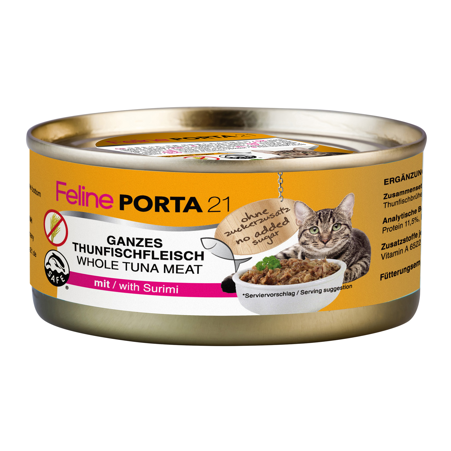 ThunfischmitSurimi_156g_46790_01 Feline - Thunfisch mit Surimi (156 g)