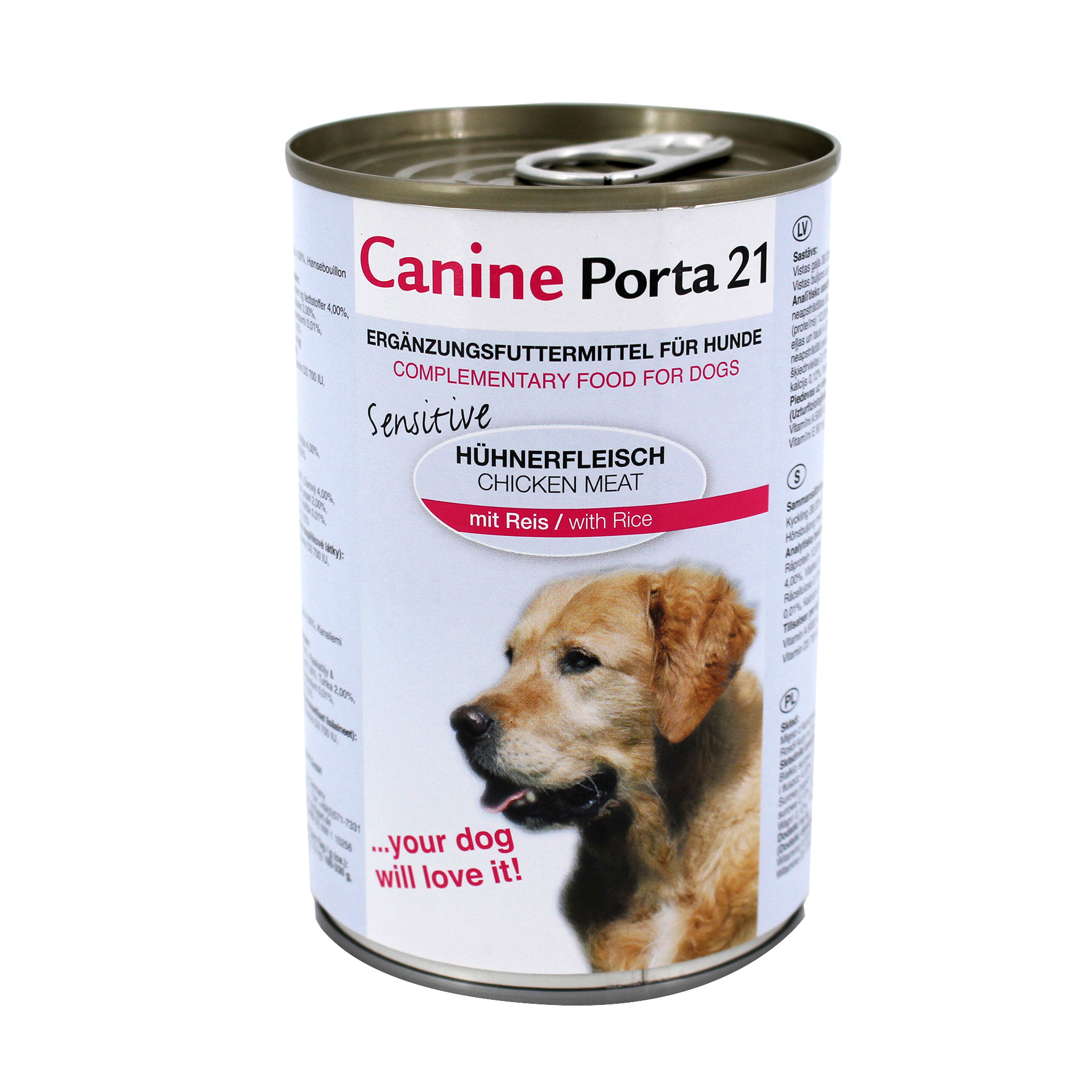 HuhnmitReis_400g_45650_01 Canine Chicken with Rice Sensitive (400 g)