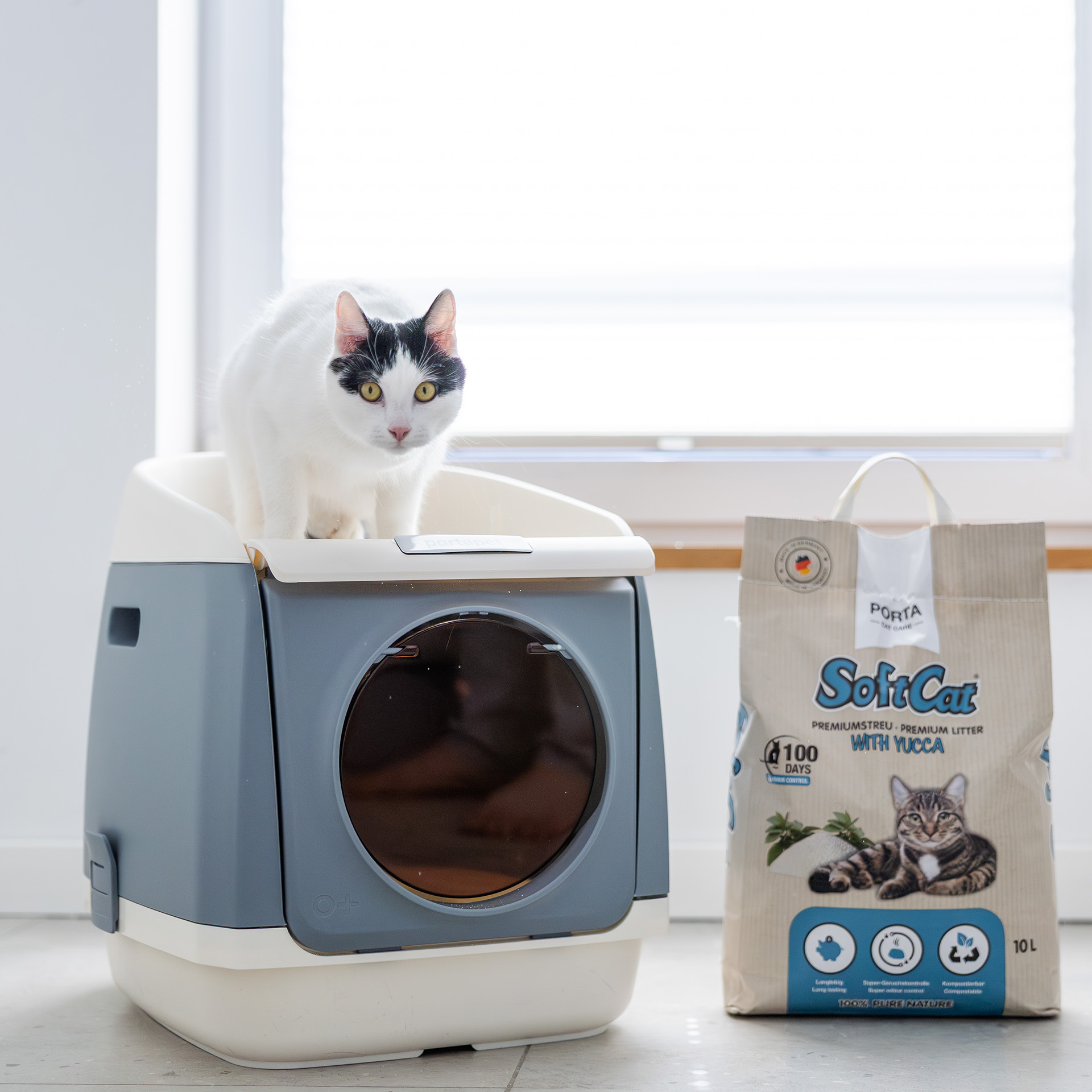 Katzentoilette Cat Residence grau