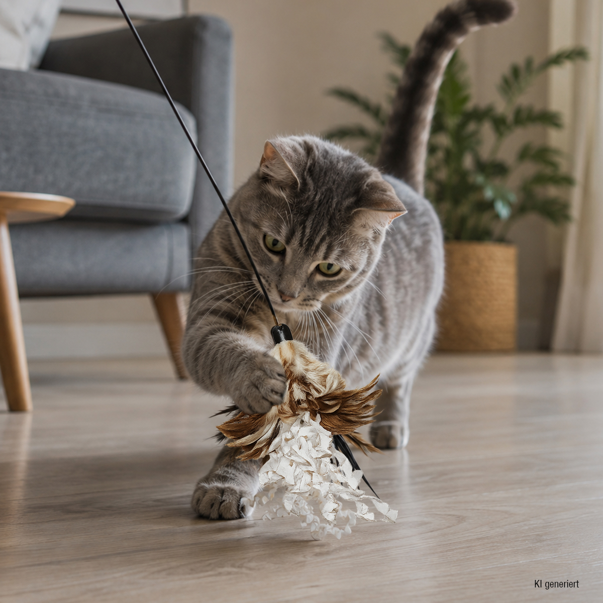 PURRfect Crunchy Feather Cat Teaser