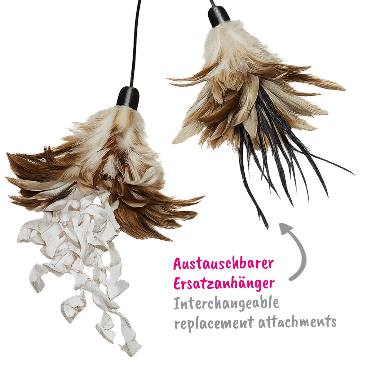 PURRfect Crunchy Feather Cat Teaser PURRfect Crunchy Feather Cat Teaser