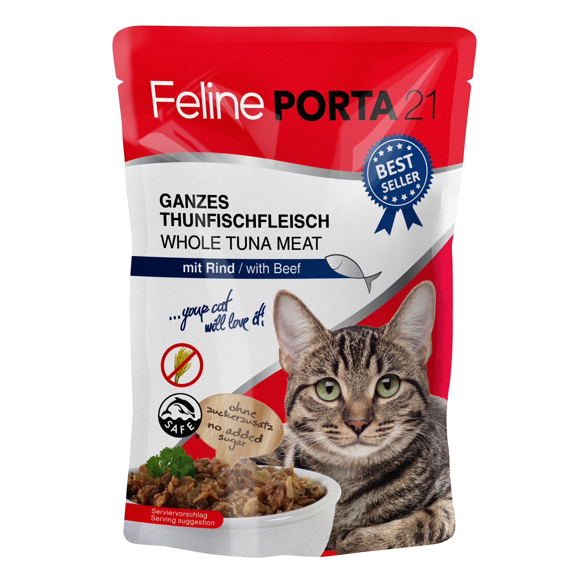 GanzesThunfischfleischmitRind_100g_71850_01ffzvDKQ8XCFcA Feline - Thunfisch mit Rind 100 g