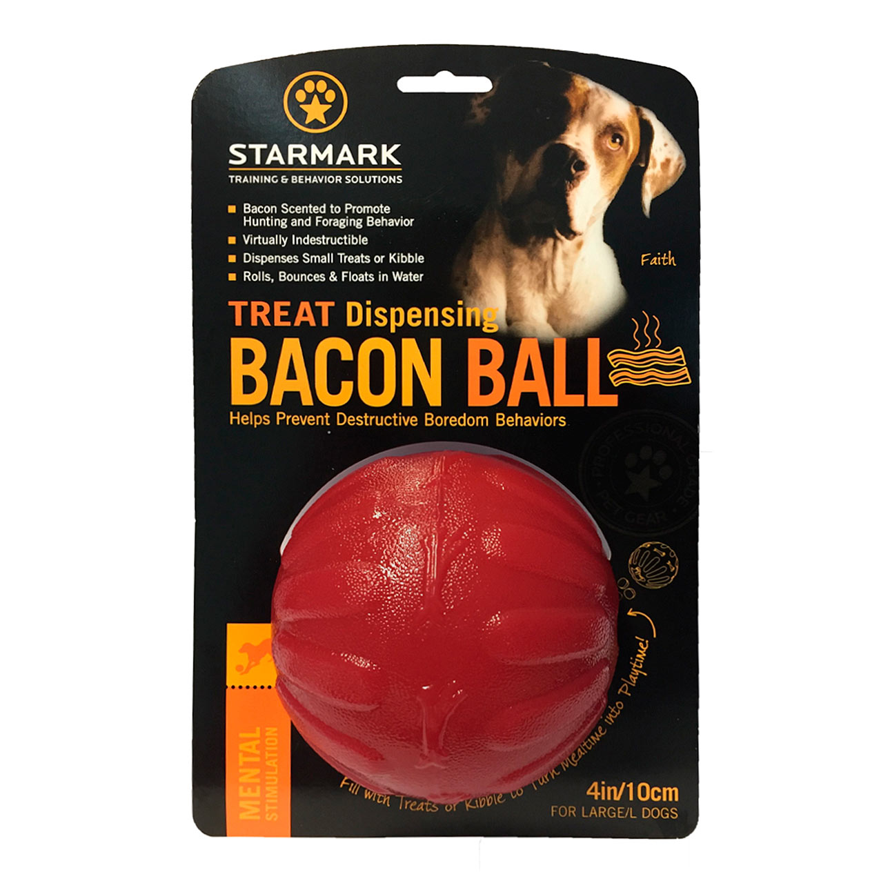 Treat Dispensing Bacon Ball L Verpackung