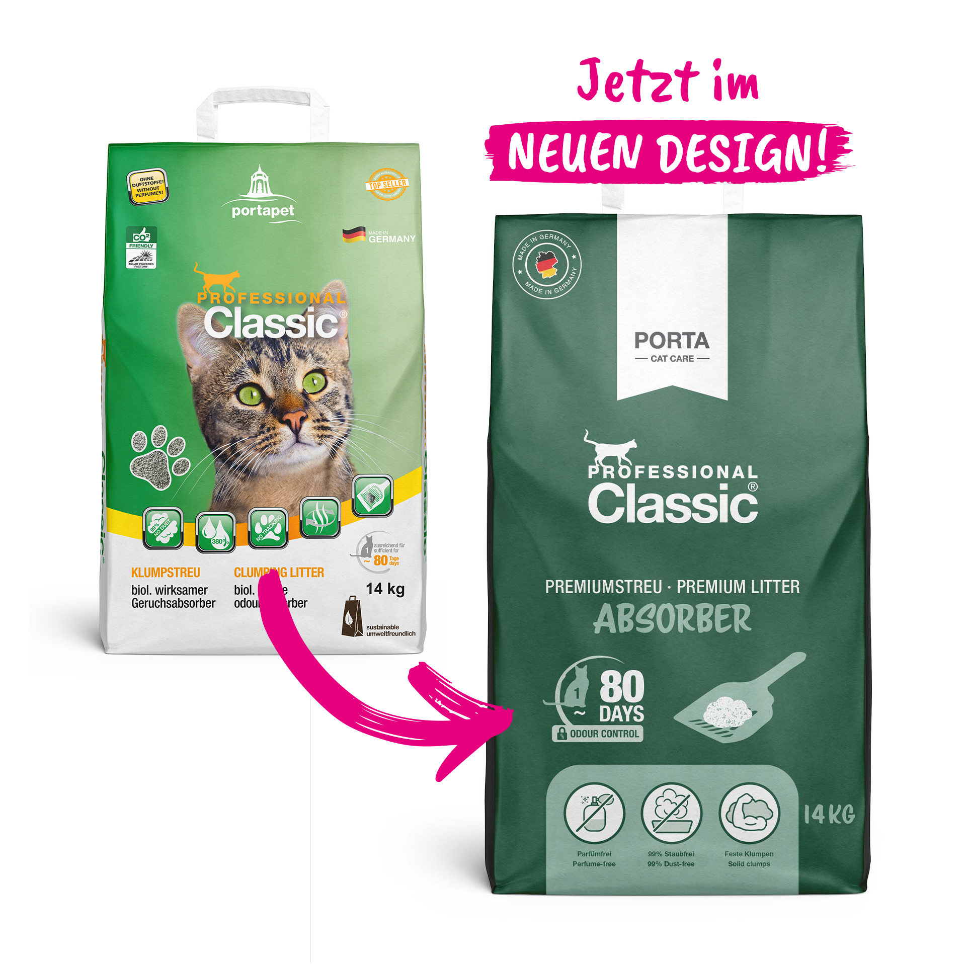 46155_professional_classic_absorber_14kg_paper_new1 Professional Classic Absorber Paperbag alt zu neu
