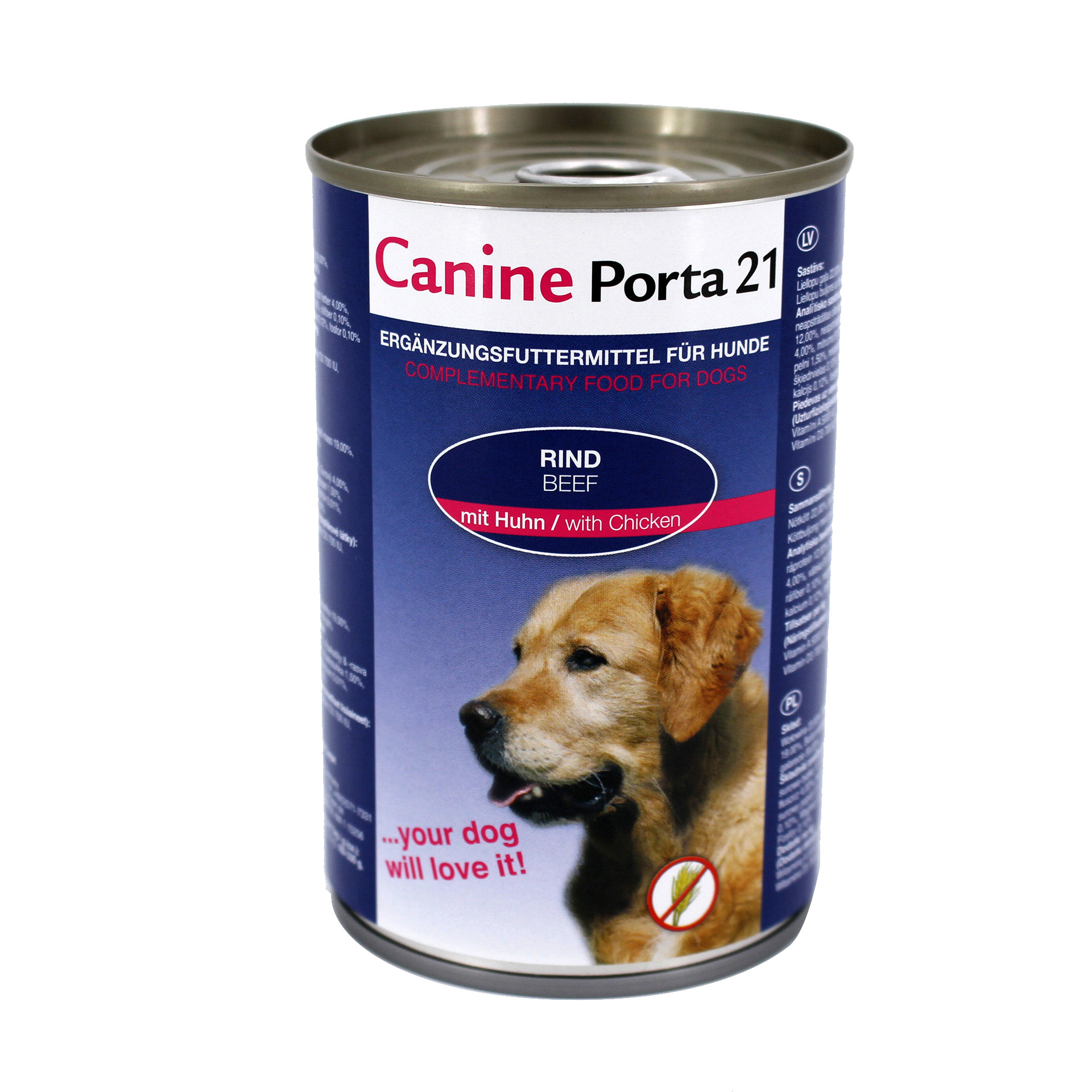 RindmitHuhn_400g_45850_01 Canine - Rind mit Huhn 400 g