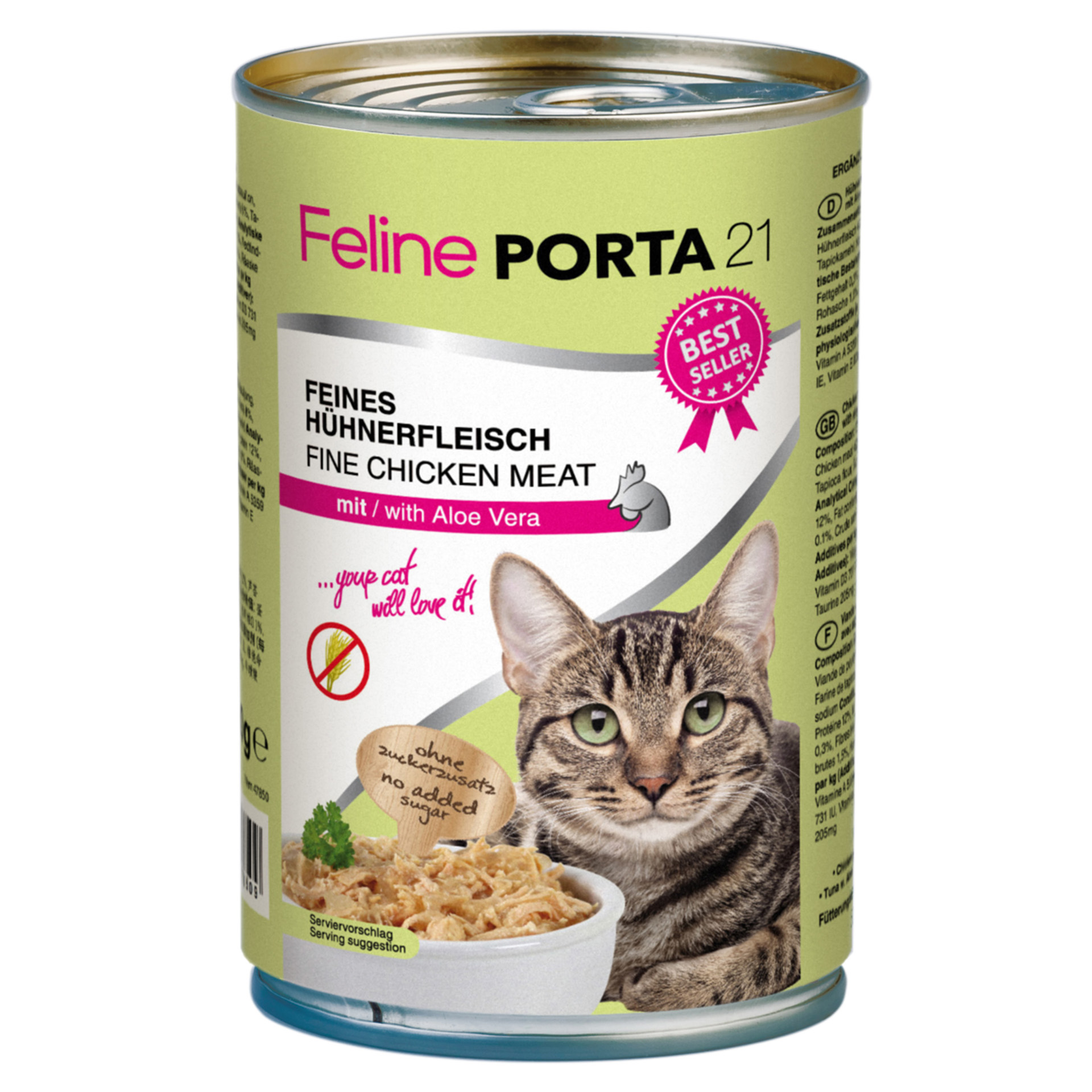 FeinesH-hnerfleischmitAleoVera_400g_47850_01 Feline Chicken with Aloe Vera (400 g)