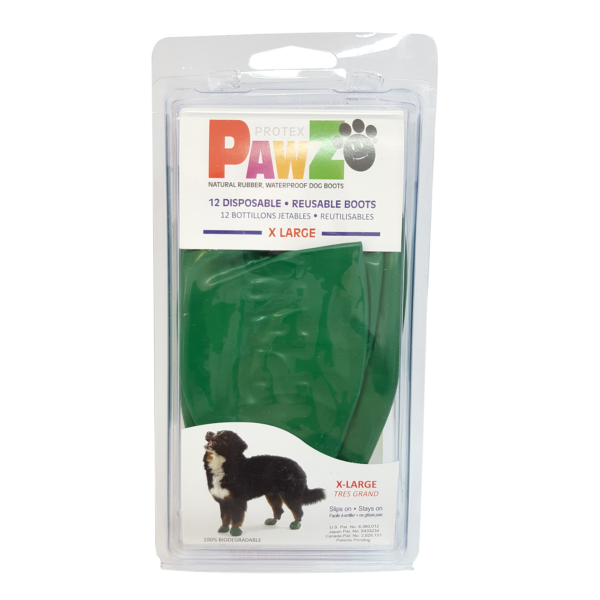 Paws_gruen_01BqdEYRMeubPsr PAWZ colored 12 pieces (XL - green)
