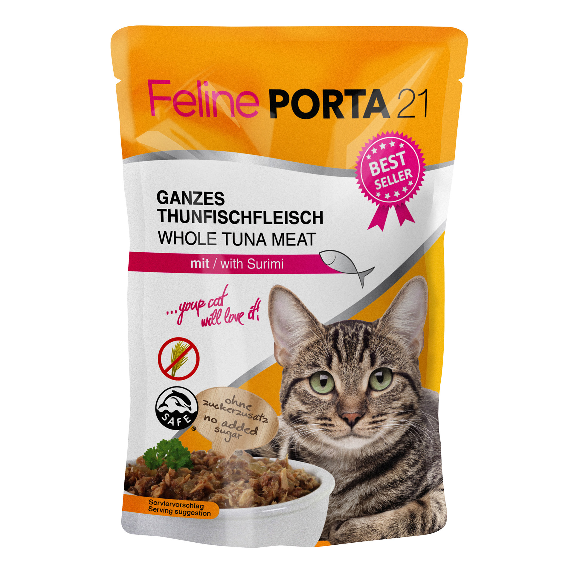 ThunfischmitSurimi_100g_46750_010SHtGHjnBdRmo Feline - Thunfisch mit Surimi 100 g