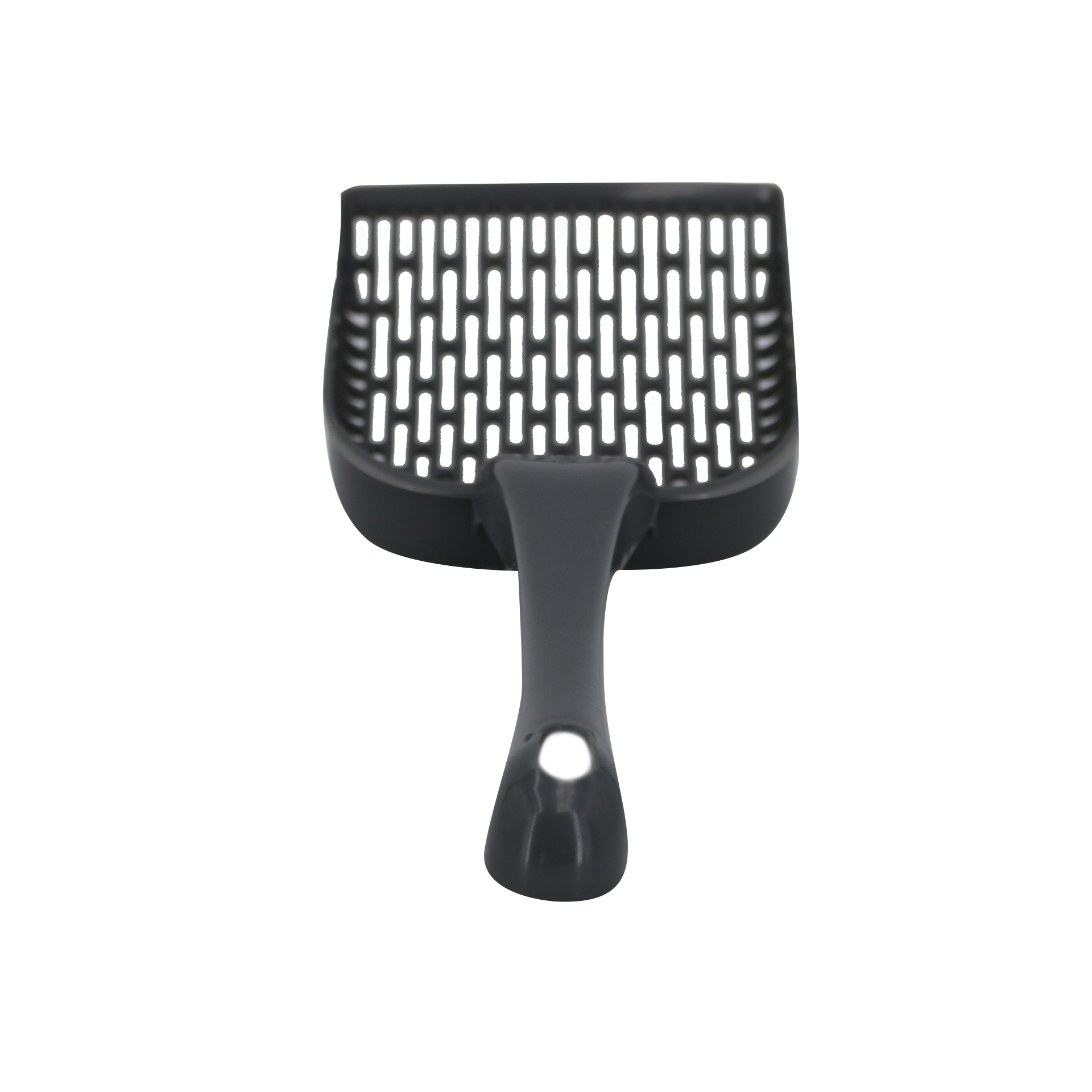 Streuschaufel_6406_03 Katzenstreu Schaufel schwarz Griff