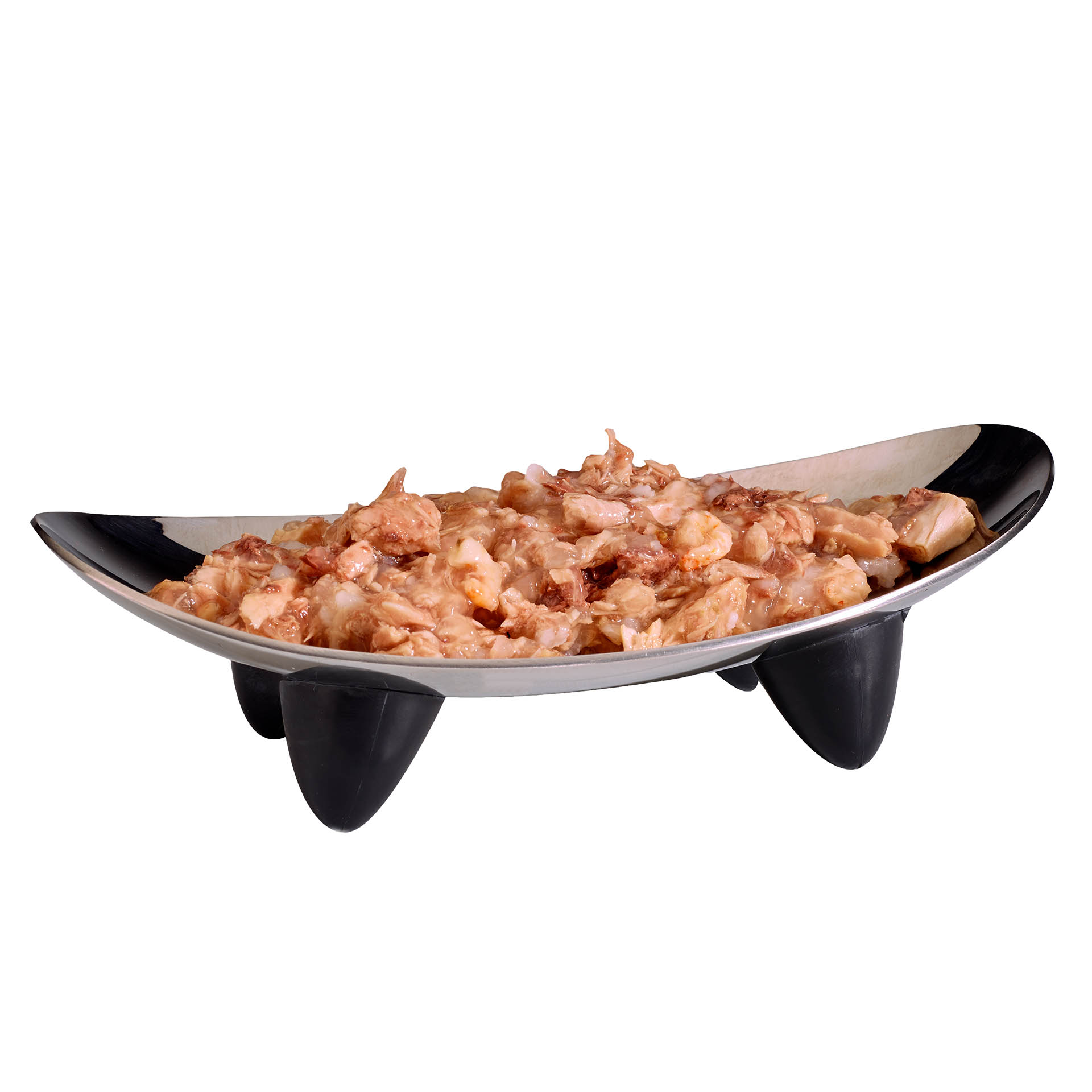 32400_futterschale_feline_finest_thunfisch-mit-garnelen_85g Feline Finest Thunfisch mit Garnelen serviert